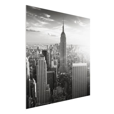 Quadro in forex - Manhattan Skyline - Quadrato 1:1