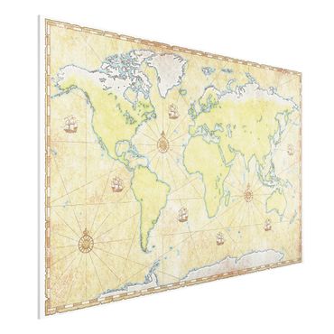 Quadro in forex - World Map - Orizzontale 3:2