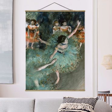 Foto su tessuto da parete con bastone - Edgar Degas - Verde Ballerini - Verticale 4:3