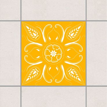 Adesivo per piastrelle - Bandana Melon Yellow 15cm x 15cm