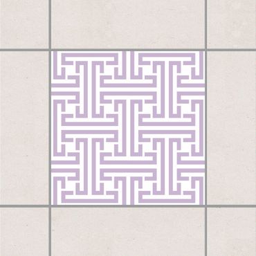 Adesivo per piastrelle - Decorative Labyrinth Lavender 25cm x 20cm