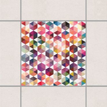 Adesivo per piastrelle - Hexagon facets 25cm x 20cm