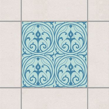 Adesivo per piastrelle - Oriental Circle Ornament 15cm x 15cm