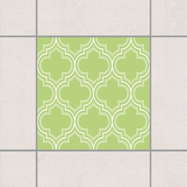 Adesivo per piastrelle - Retro Spring Green Morocco 25cm x 20cm