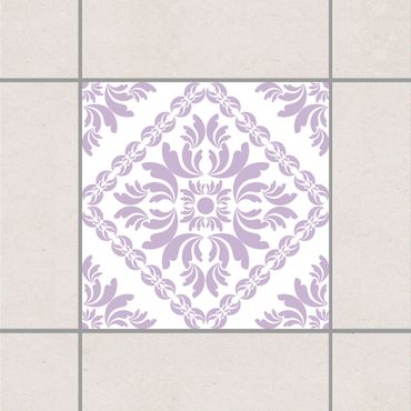 Adesivo per piastrelle - Vera Pink White Lavender 25cm x 20cm
