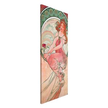Lavagna magnetica - Alfons Mucha - Quattro arti - Pittura - Panorama formato verticale