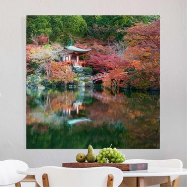 Stampa su tela - Tempio Daigo Ji in autunno