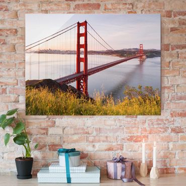 Quadro in vetro - Golden Gate Bridge in San Francisco - Orizzontale 4:3