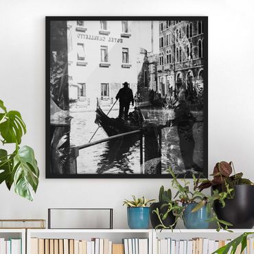 Poster con cornice - Venice Reflections - Quadrato 1:1