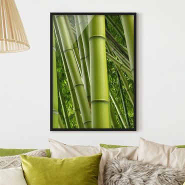 Poster con cornice - Bamboo Trees No.2 - Verticale 4:3
