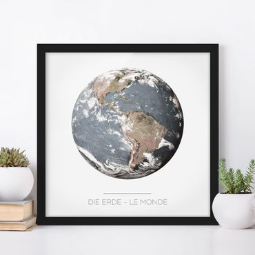 Poster con cornice - Le Monde - La Terra
