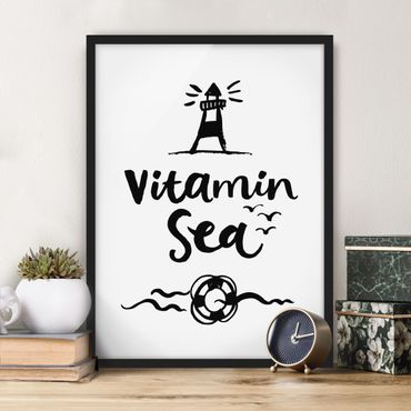 Poster con cornice - Vitamin Sea - Verticale 4:3