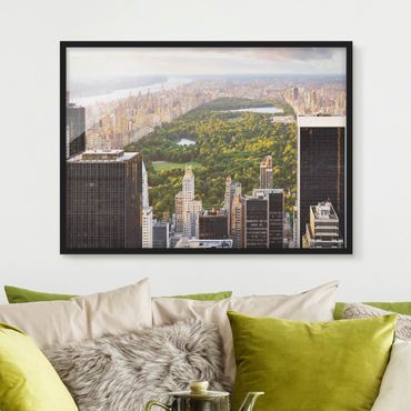 Poster con cornice - View Over Central Park - Orizzontale 3:4