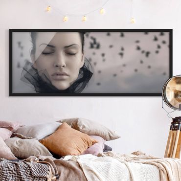 Poster con cornice - Ritratto Di Una Donna Piangente - Panorama formato orizzontale