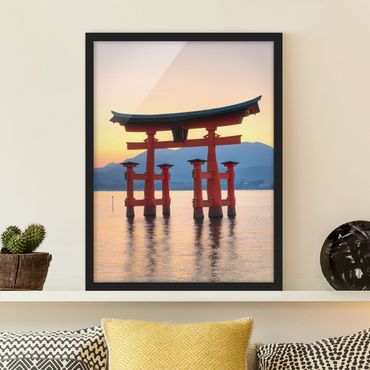 Poster con cornice - Torii At Itsukushima - Verticale 4:3