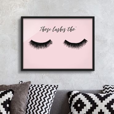 Poster con cornice - Eyelashes Chat - Lashes - Orizzontale 3:4