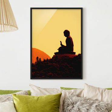 Poster con cornice - Resting Buddha - Verticale 4:3
