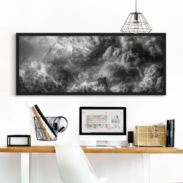 Poster con cornice - Una tempesta è in arrivo - Panorama formato orizzontale