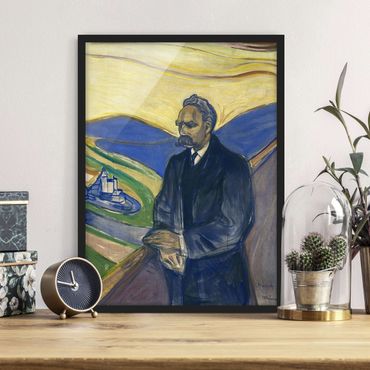 Poster con cornice - Edvard Munch - Portrait Of Friedrich Nietzsche - Verticale 4:3