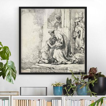 Poster con cornice - Rembrandt Van Rijn - Return Of The Son - Quadrato 1:1