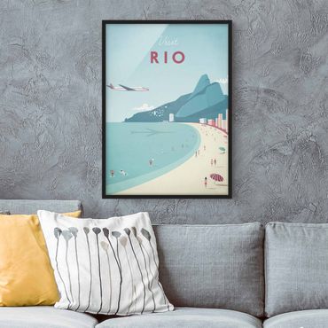 Poster con cornice - Poster Travel - Rio De Janeiro - Verticale 4:3