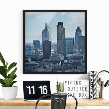 Poster con cornice - London Skyline - Quadrato 1:1