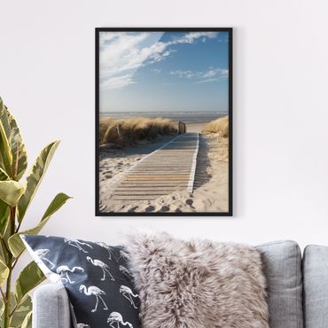 Poster con cornice - Baltic Sea Beach - Verticale 4:3