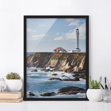 Poster con cornice - Point Arena Lighthouse California