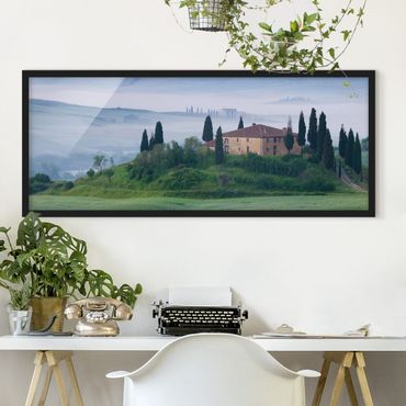 Poster con cornice - Alba In Toscana - Panorama formato orizzontale