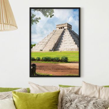 Poster con cornice - El Castillo Pyramid - Verticale 4:3