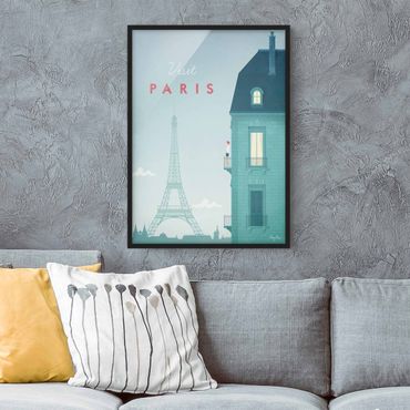 Poster con cornice - Poster Viaggio - Parigi - Verticale 4:3