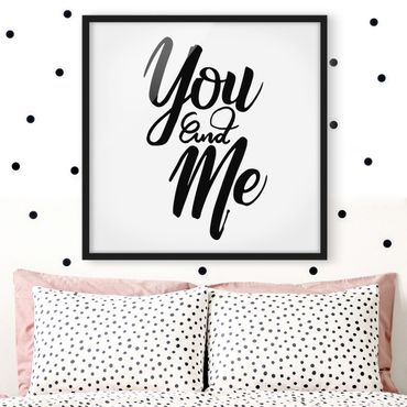 Poster con cornice - You And Me - Quadrato 1:1