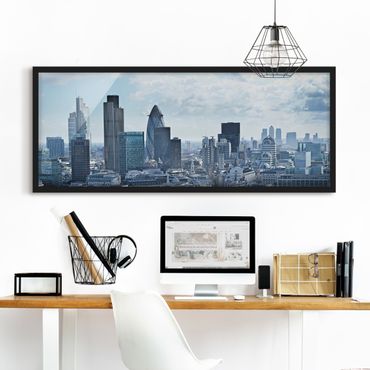 Poster con cornice - Skyline Di Londra - Panorama formato orizzontale