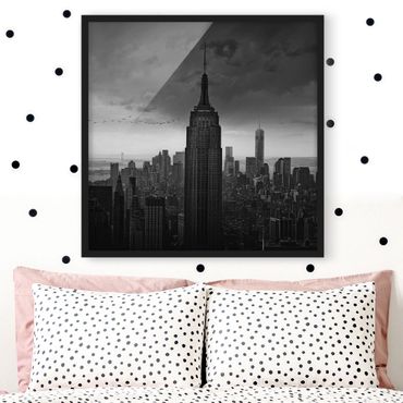 Poster con cornice - New York Rockefeller View - Quadrato 1:1