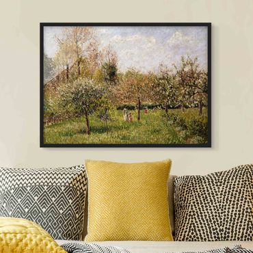 Poster con cornice - Camille Pissarro - Primavera in Eragny - Orizzontale 3:4
