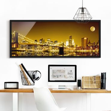 Poster con cornice - D'Oro Di New York - Panorama formato orizzontale