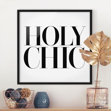 Poster con cornice - HOLY CHIC - Quadrato 1:1