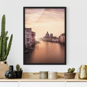 Poster con cornice - Evening In Venice - Verticale 4:3