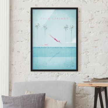 Poster con cornice - Poster Travel - Palm Springs - Verticale 4:3