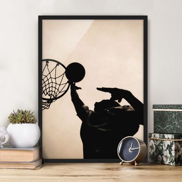 Poster con cornice - Basketball - Verticale 4:3