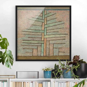 Poster con cornice - Paul Klee - Pine Tree - Quadrato 1:1