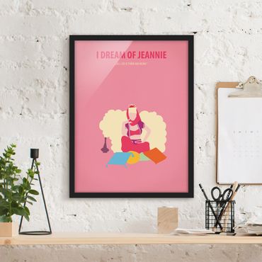 Poster con cornice - Locandina cinematografica I Dream Of Jeannie - Verticale 4:3