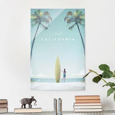 Quadro in vetro - Poster di viaggio - California - Verticale 3:2