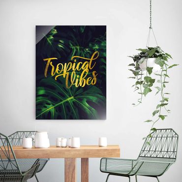 Quadro in vetro - Jungle - Tropical Vibes - Verticale 4:3
