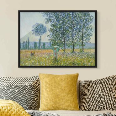 Poster con cornice - Claude Monet - campo in primavera - Orizzontale 3:4