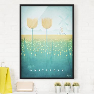 Poster con cornice - Poster viaggio - Amsterdam - Verticale 4:3