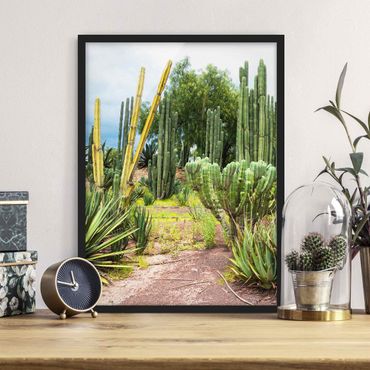 Poster con cornice - Cactus Landscape - Verticale 4:3