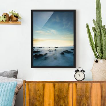 Poster con cornice - Sunset Over The Ocean - Verticale 4:3