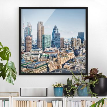 Poster con cornice - City Of London - Quadrato 1:1