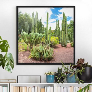 Poster con cornice - Cactus Landscape - Quadrato 1:1